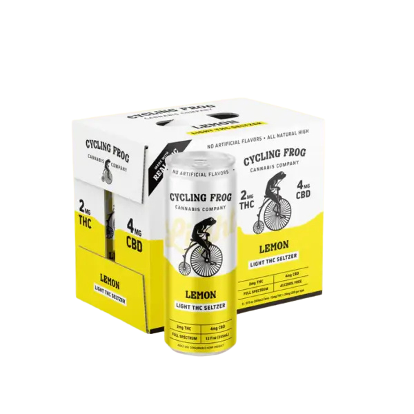 Cycling Frog 2mg THC & 4mg CBD /  Lemon Light Seltzer