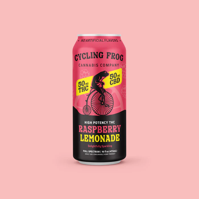 Cycling Frog 50mg THC & 50mg CBD/ Raspberry Lemonade - Image 3